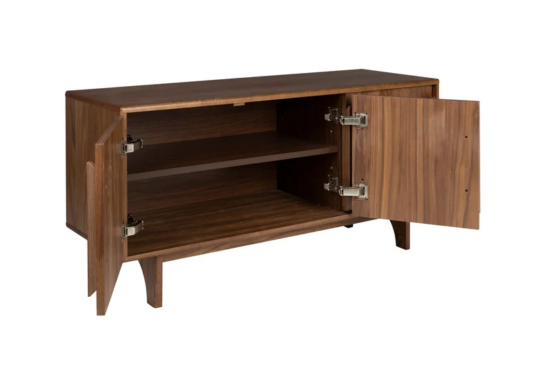 Zuiver Sideboard Groove 3 Doors – Nussbaum, 40 × 120 × 58 cm