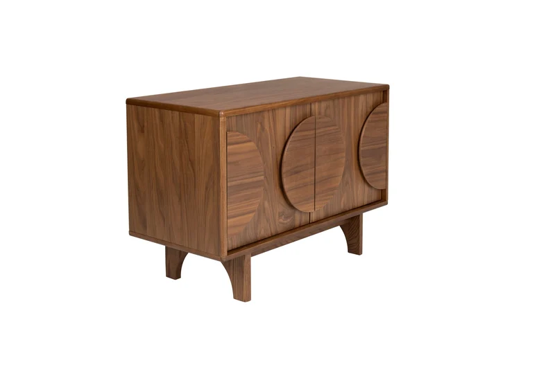 Zuiver Sideboard Groove 2 Doors – Nussbaum, 40 × 82 × 58 cm