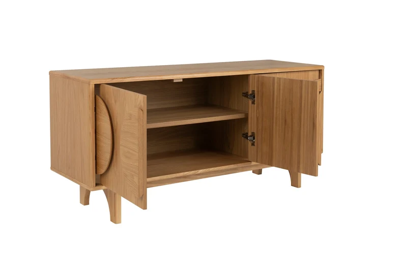 Zuiver Sideboard Groove 3 Doors Natural – Eiche, 40 × 120 × 58 cm