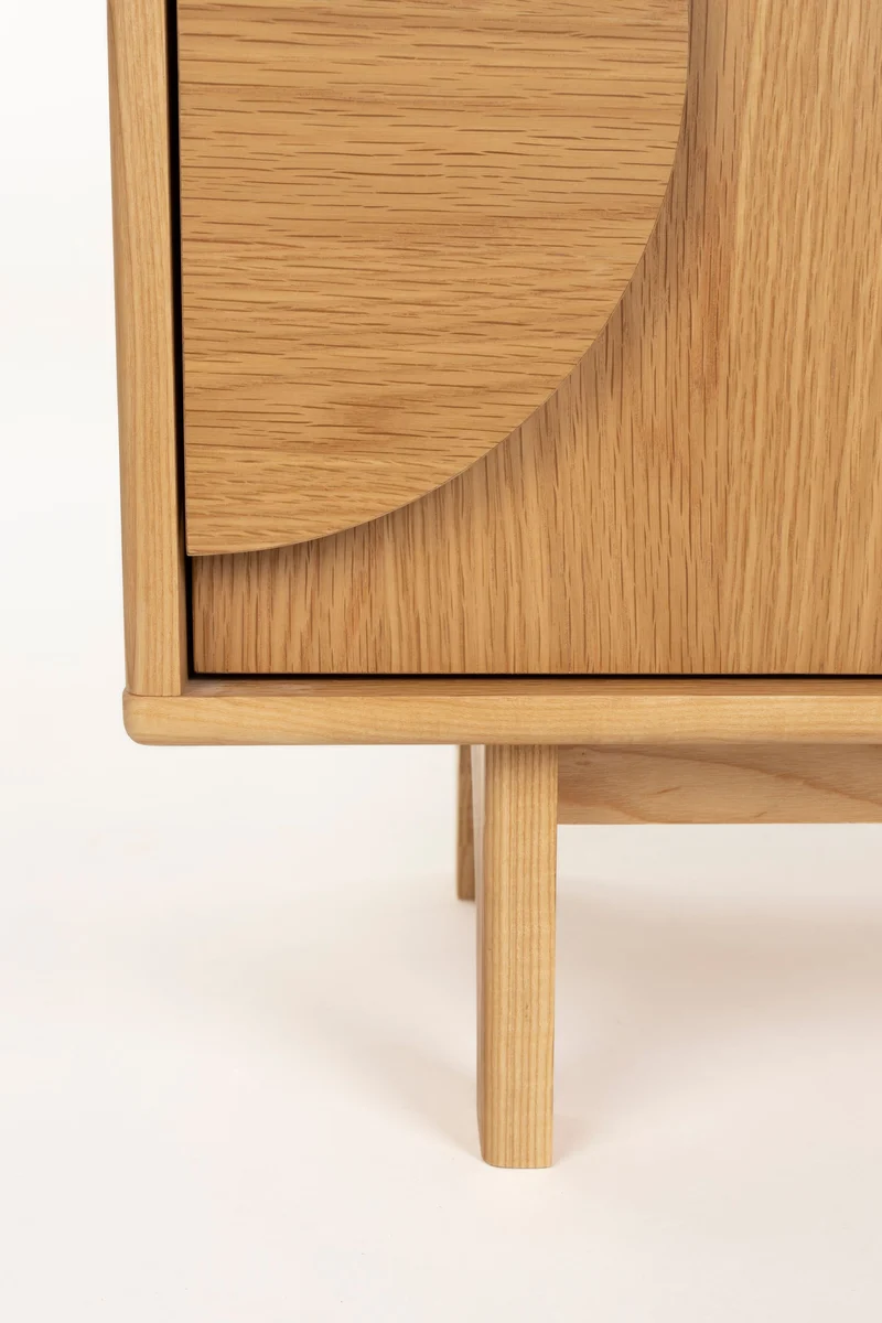 Zuiver Sideboard Groove 3 Doors Natural – Eiche, 40 × 120 × 58 cm