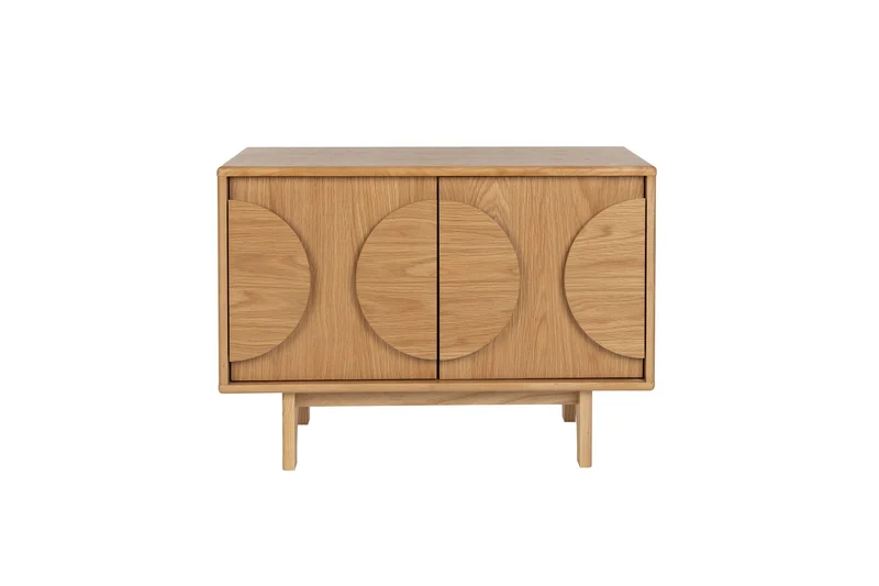 Zuiver Sideboard Groove 2 Doors Natural – Eiche, 40 × 82 × 58 cm