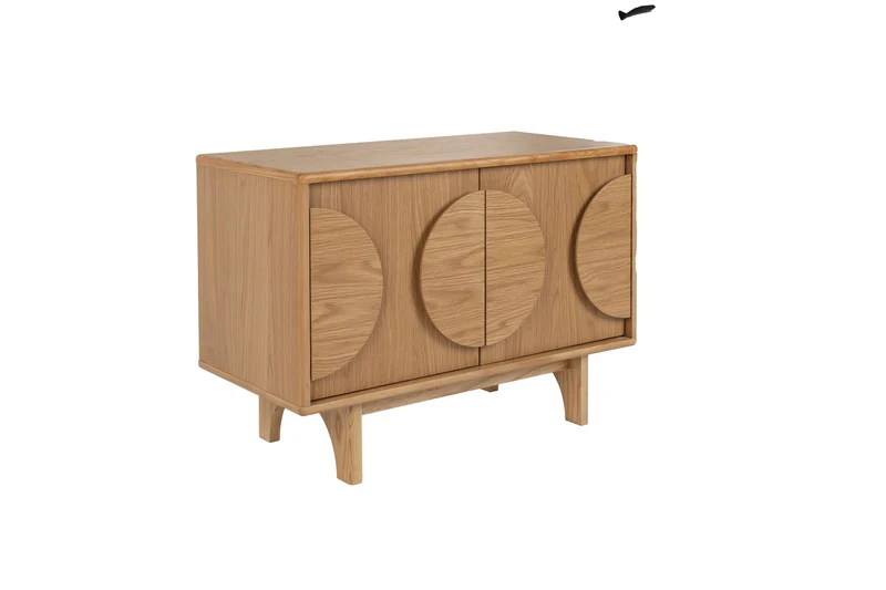 Zuiver Sideboard Groove 2 Doors Natural – Eiche, 40 × 82 × 58 cm