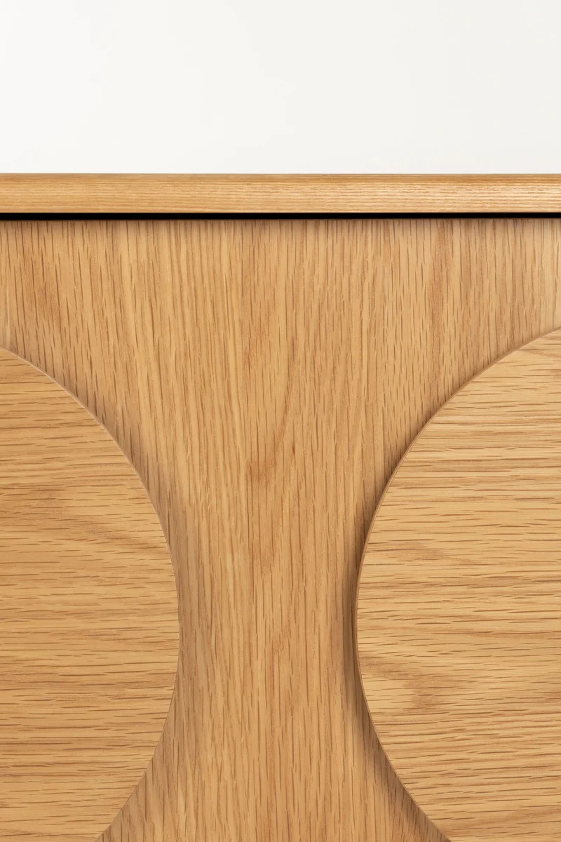 Zuiver Sideboard Groove 2 Doors Natural – Eiche, 40 × 82 × 58 cm