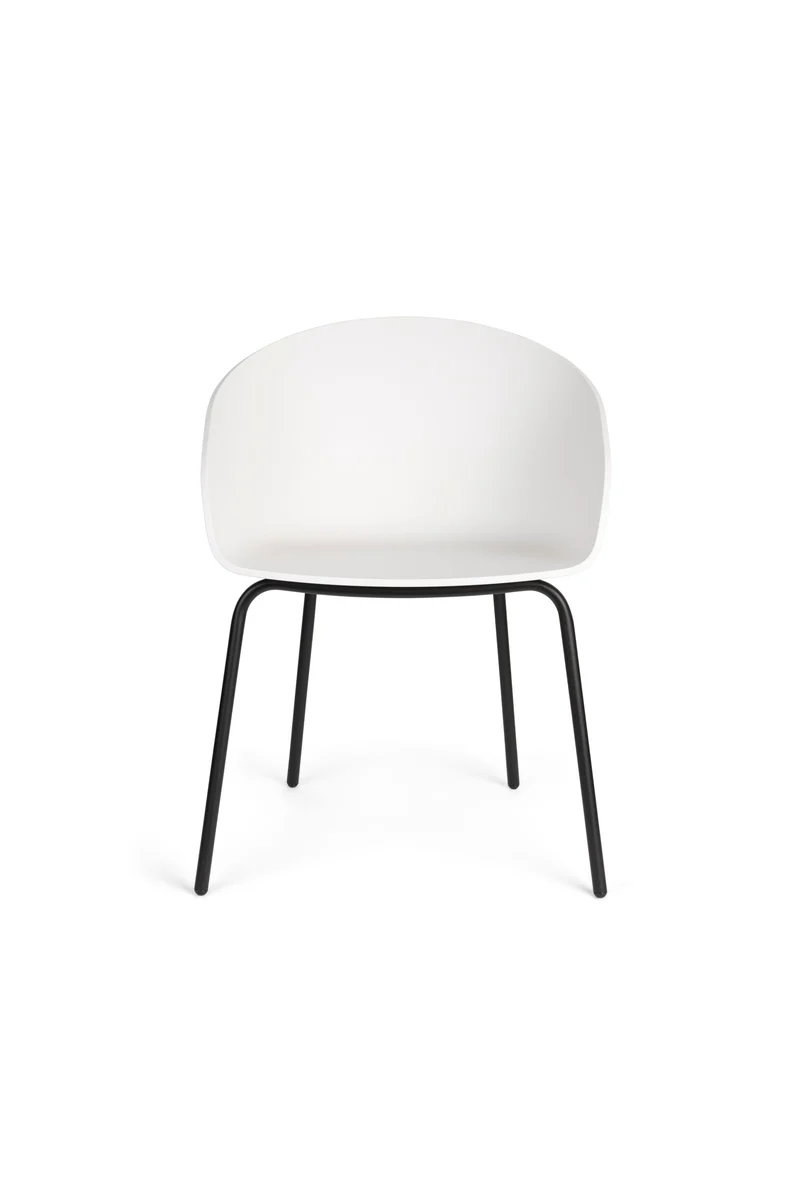 Zuiver Sessel Void Milk – Weiß, Polypropylen, 56 × 55 × 73,5 cm, 2er-Set