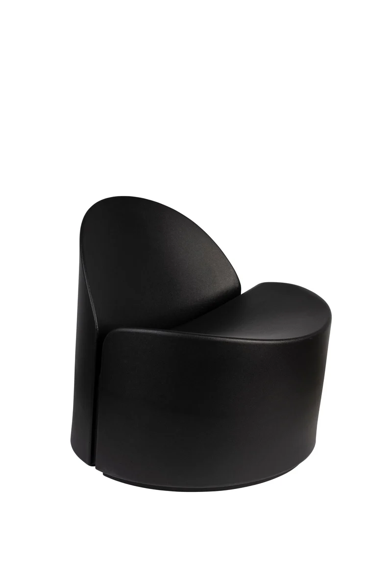 Zuiver Loungesessel Bloom Black – Schwarz, 72 × 69 × 70 cm