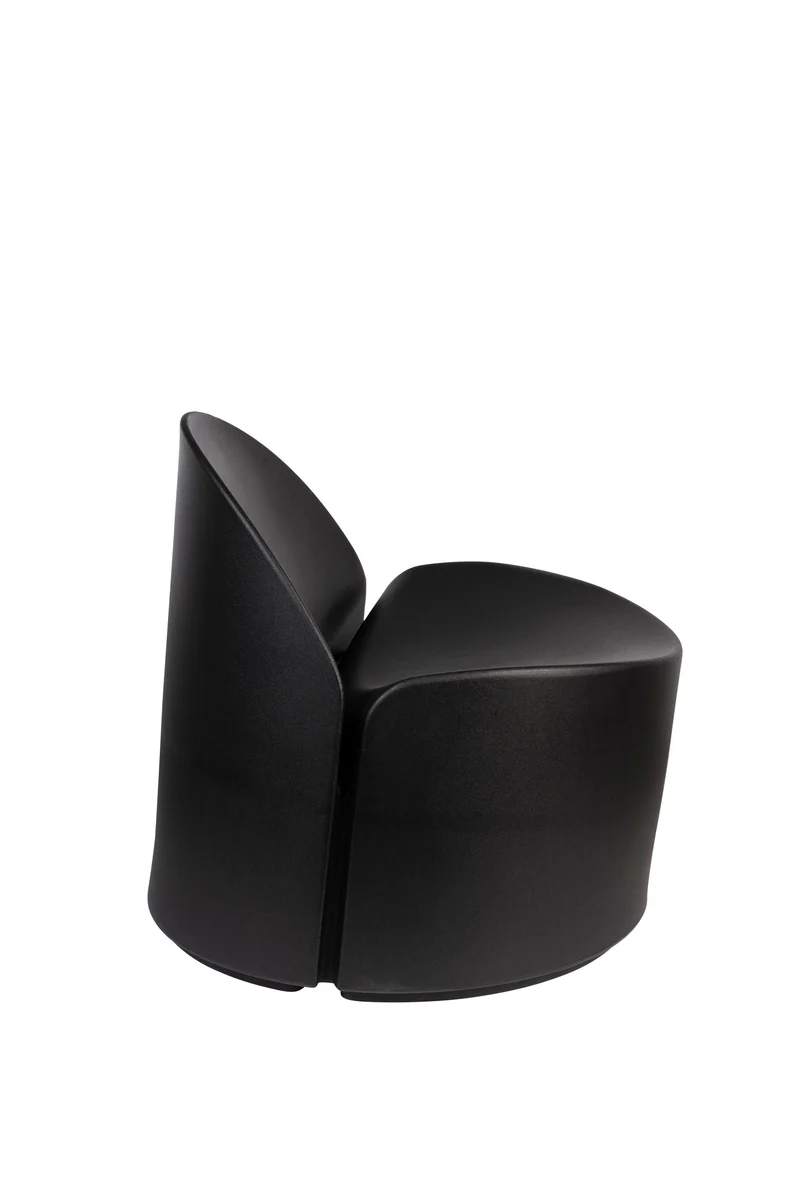 Zuiver Loungesessel Bloom Black – Schwarz, 72 × 69 × 70 cm
