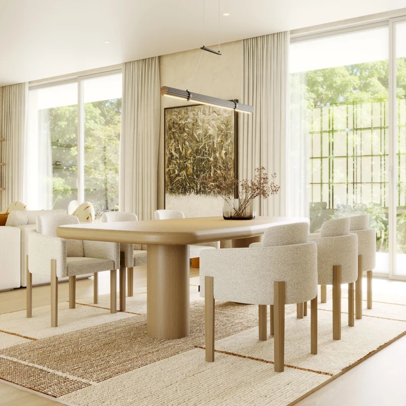 Stylish Club Natur Esstisch