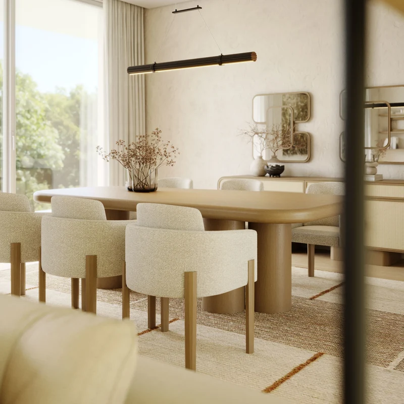 Stylish Club Natur Esstisch