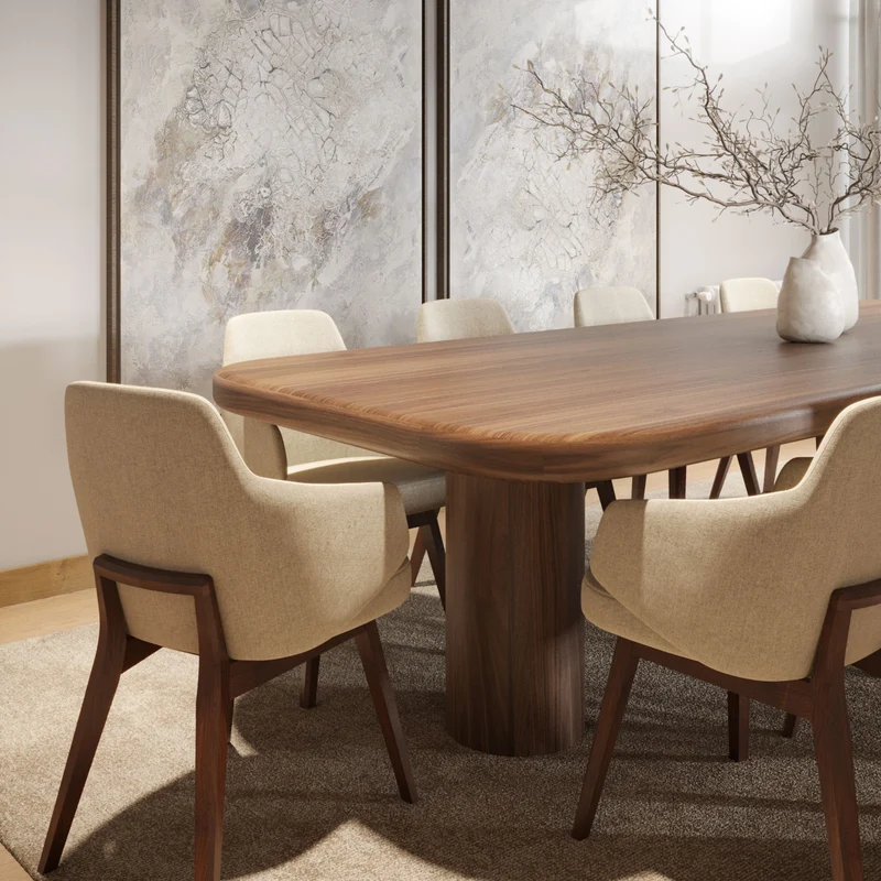 Stylish Club Natur Esstisch