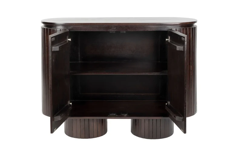 Dutchbone Schrank Kenji – Braun, Mangoholz, 40 × 110 × 80 cm