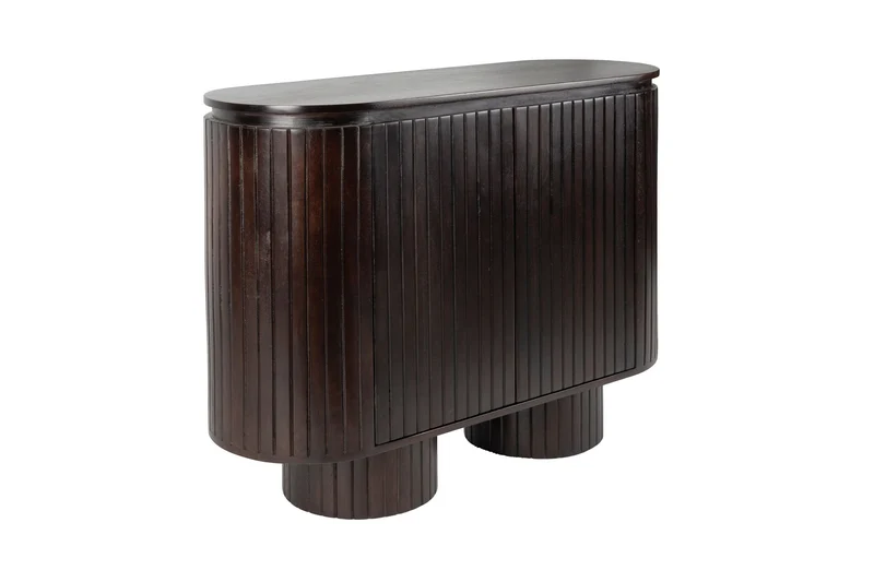 Dutchbone Schrank Kenji – Braun, Mangoholz, 40 × 110 × 80 cm