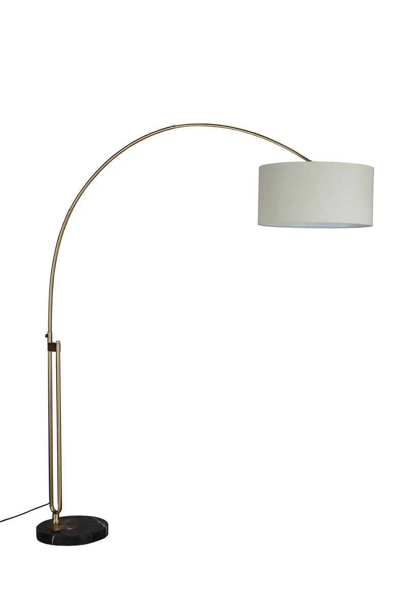 Dutchbone Stehleuchte Archie – Gold, Eisen, 182 × 50 × 212 cm