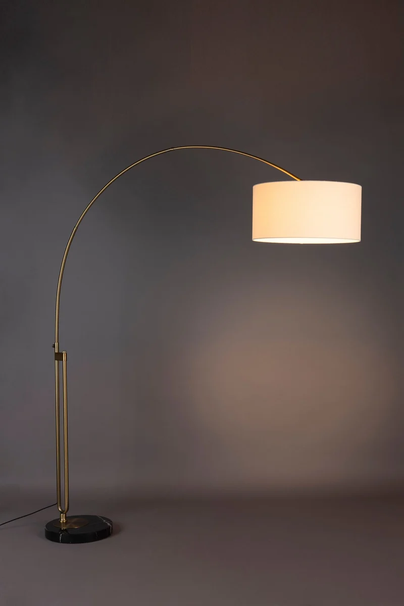 Dutchbone Stehleuchte Archie – Gold, Eisen, 182 × 50 × 212 cm