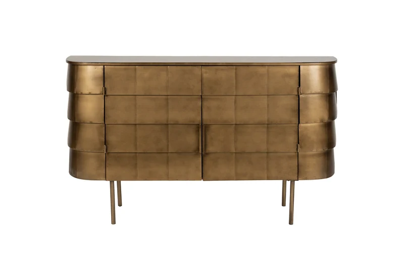 Dutchbone Sideboard Hanna – Gold, Eisen, 26 × 117 × 70 cm