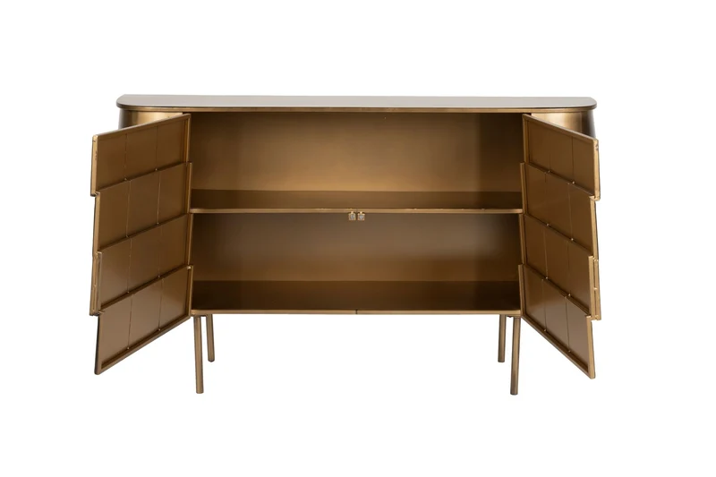 Dutchbone Sideboard Hanna – Gold, Eisen, 26 × 117 × 70 cm