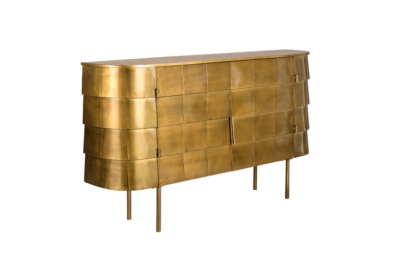 Dutchbone Sideboard Hanna – Gold, Eisen, 26 × 117 × 70 cm