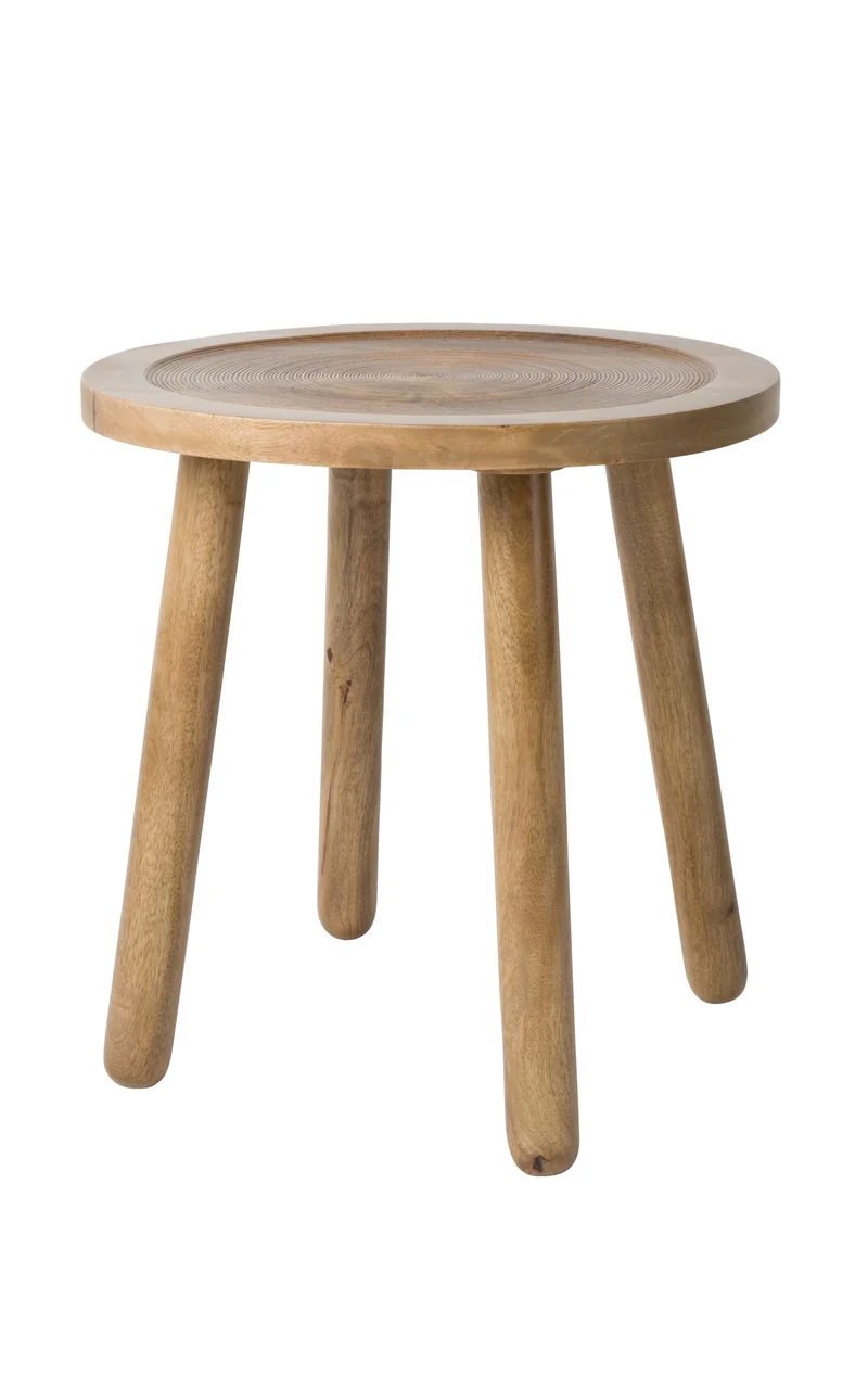 Zuiver Beistelltisch Dendron S – Braun, Mangoholz, 43 × 43 × 45 cm