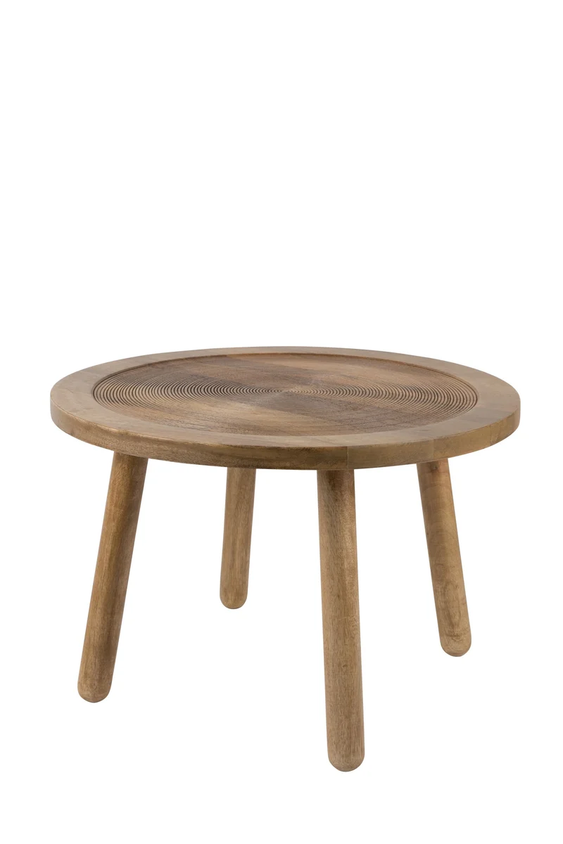 Zuiver Beistelltisch Dendron L – Braun, Mangoholz, 60 × 60 × 40 cm