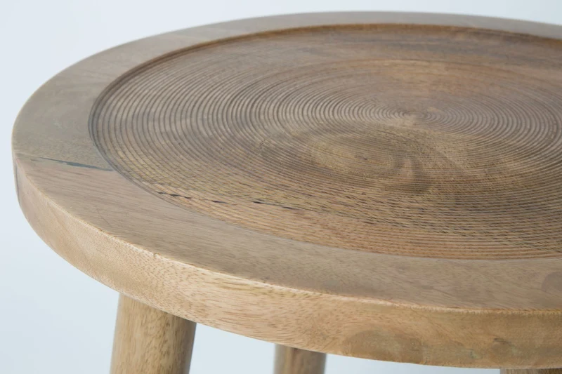 Zuiver Beistelltisch Dendron L – Braun, Mangoholz, 60 × 60 × 40 cm