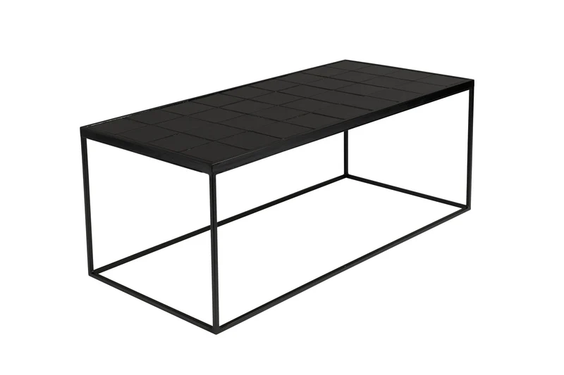 Zuiver Couchtisch Glazed – Schwarz, Keramik, 93 × 42,5 × 35,5 cm