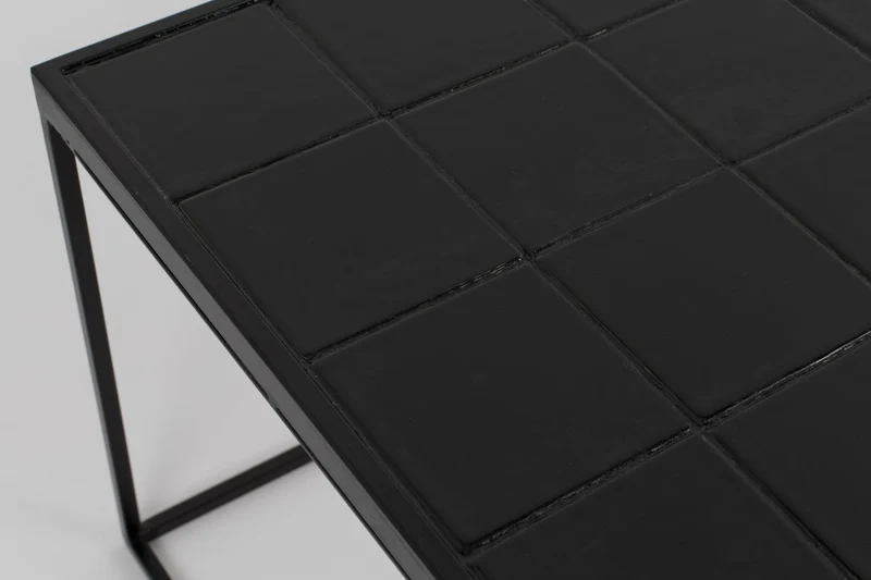 Zuiver Couchtisch Glazed – Schwarz, Keramik, 93 × 42,5 × 35,5 cm