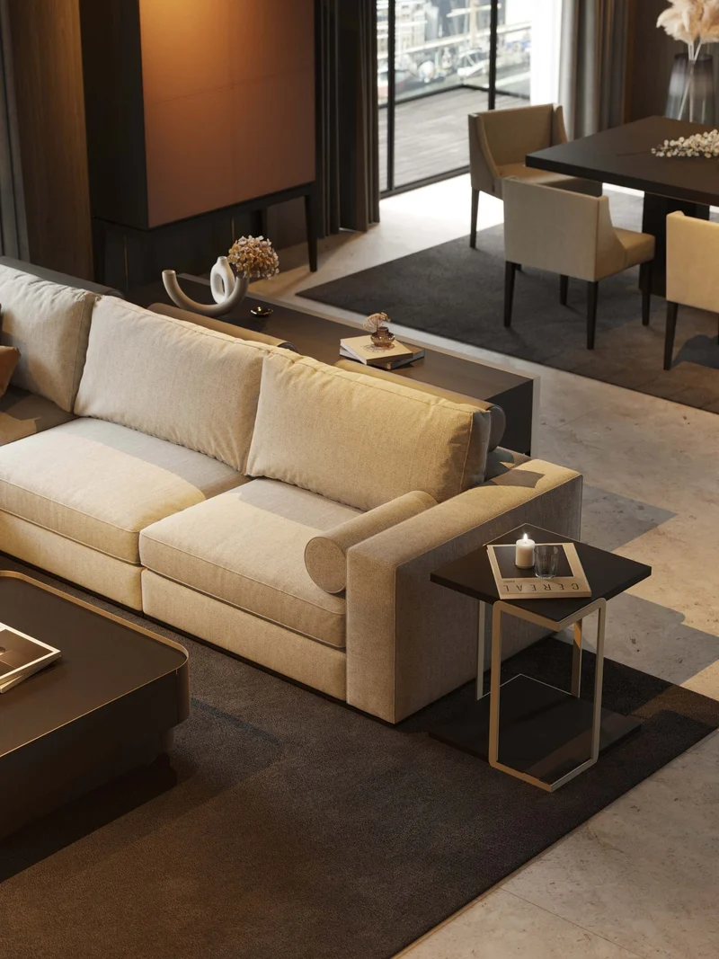 Stylish Club Fortune Stool Sofa