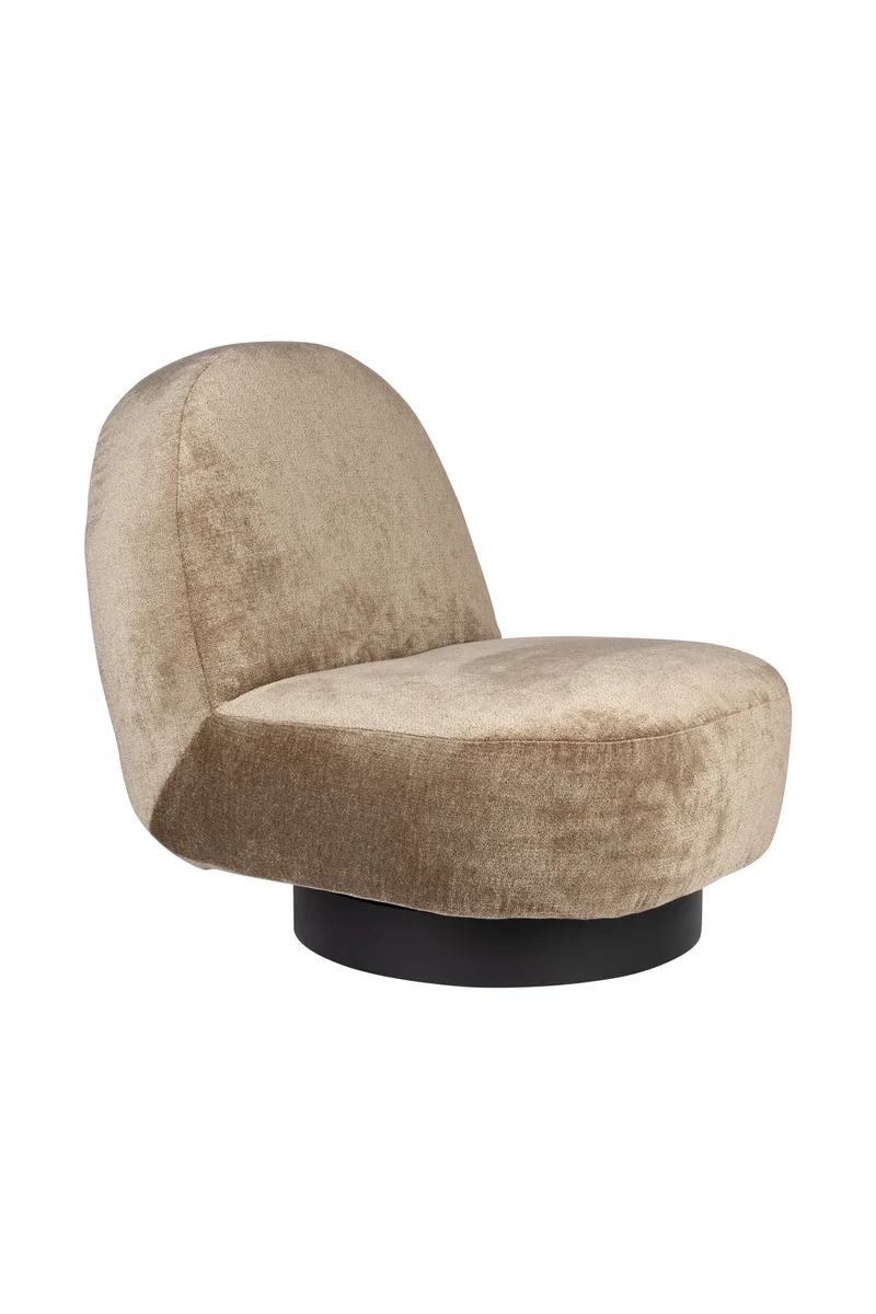 Zuiver Loungesessel Eden – Moos, Stoff, 96 × 78 × 85 cm