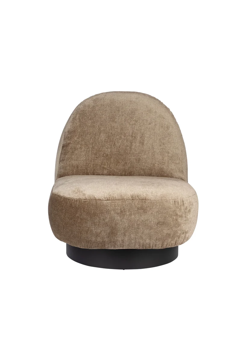 Zuiver Loungesessel Eden – Moos, Stoff, 96 × 78 × 85 cm