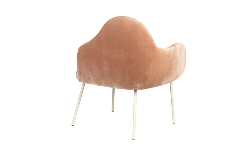 Zuiver Loungesessel Friuli – Rosa, Stoff, 73 × 82,5 × 85,5 cm