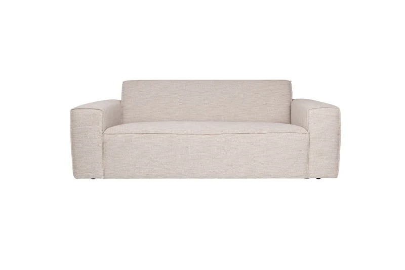 Zuiver Sofa Bor 2,5-Sitzer Latte – Stoff, 94 × 200 × 74 cm