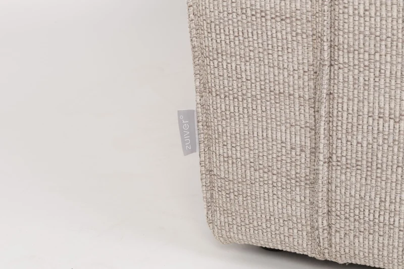 Zuiver Sofa Bor 2,5-Sitzer Latte – Stoff, 94 × 200 × 74 cm