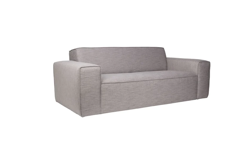 Zuiver Sofa Bor 2,5-Sitzer – Grau, Stoff, 94 × 200 × 74 cm