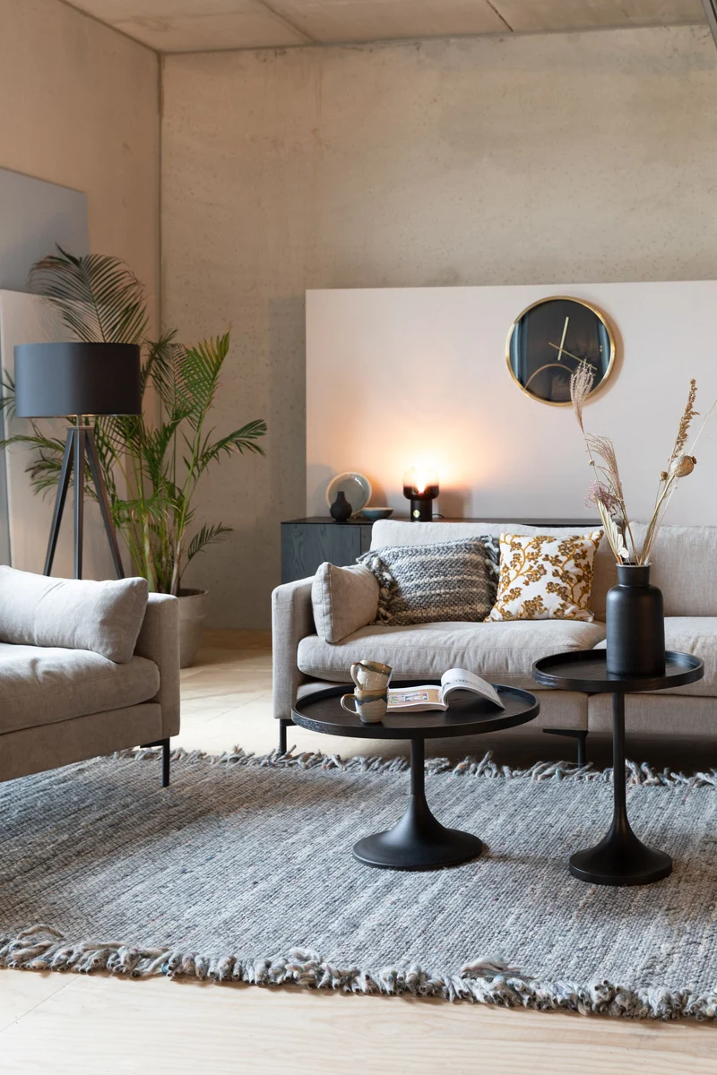 Zuiver Sofa Summer 3-Sitzer Latte – Stoff, 101 × 230 × 82 cm
