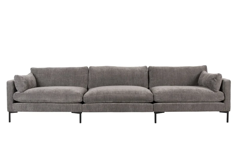 Zuiver Sofa Summer 4,5-Sitzer – Anthrazit, Stoff, 101 × 335 × 82 cm
