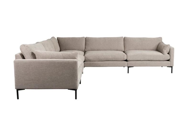 Zuiver Sofa Summer 7-Sitzer Latte – Stoff, 31,8 × 318 × 82 cm