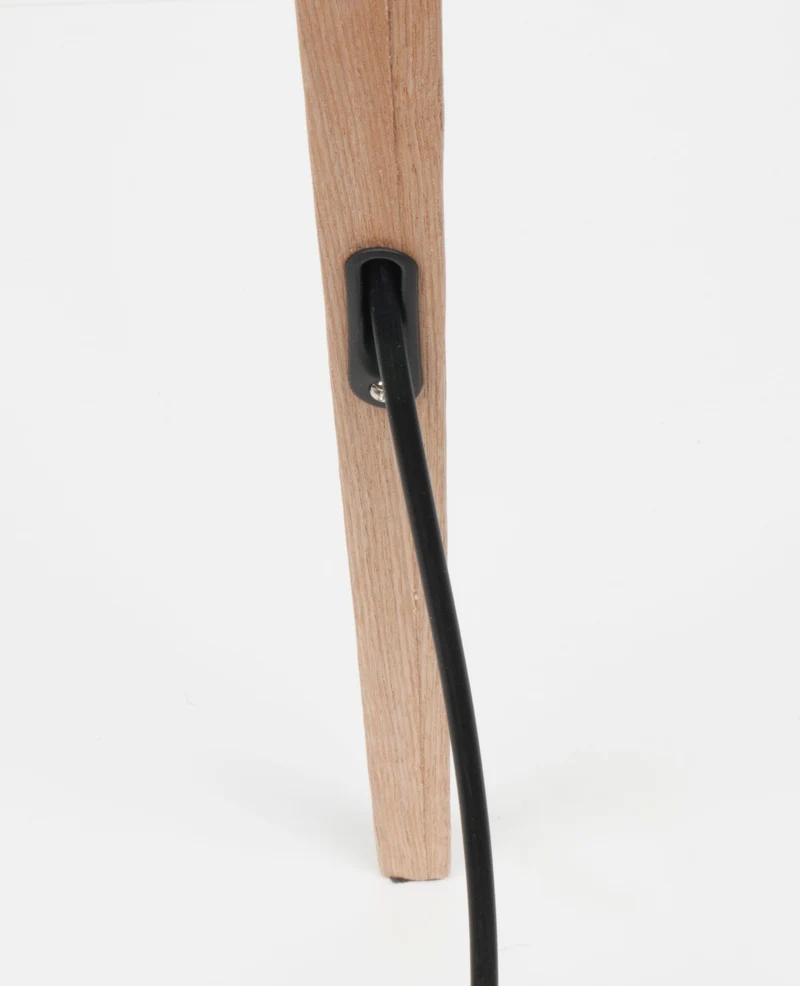 Zuiver Stehleuchte Tripod Wood – Schwarz, Metall, 50 × 50 × 151 cm