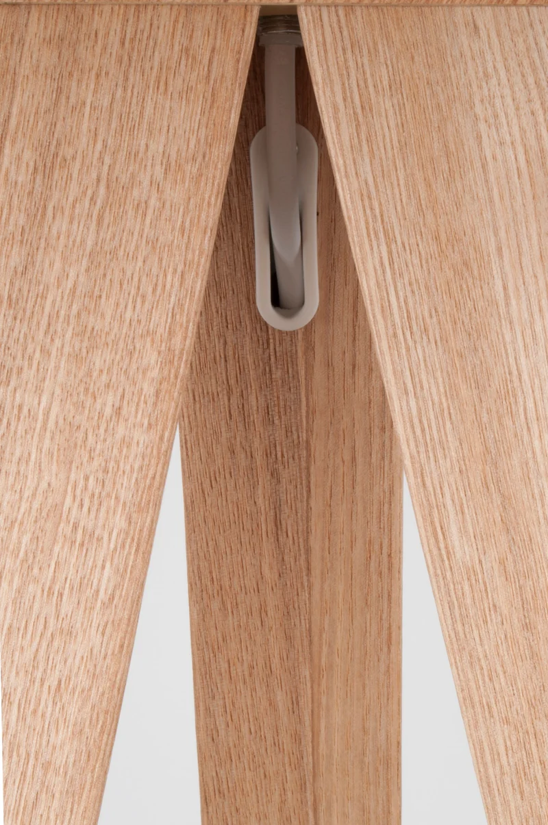 Zuiver Stehleuchte Tripod Wood – Weiß, Metall, 50 × 50 × 151 cm