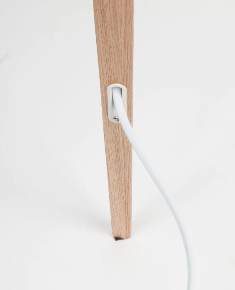 Zuiver Stehleuchte Tripod Wood – Weiß, Metall, 50 × 50 × 151 cm