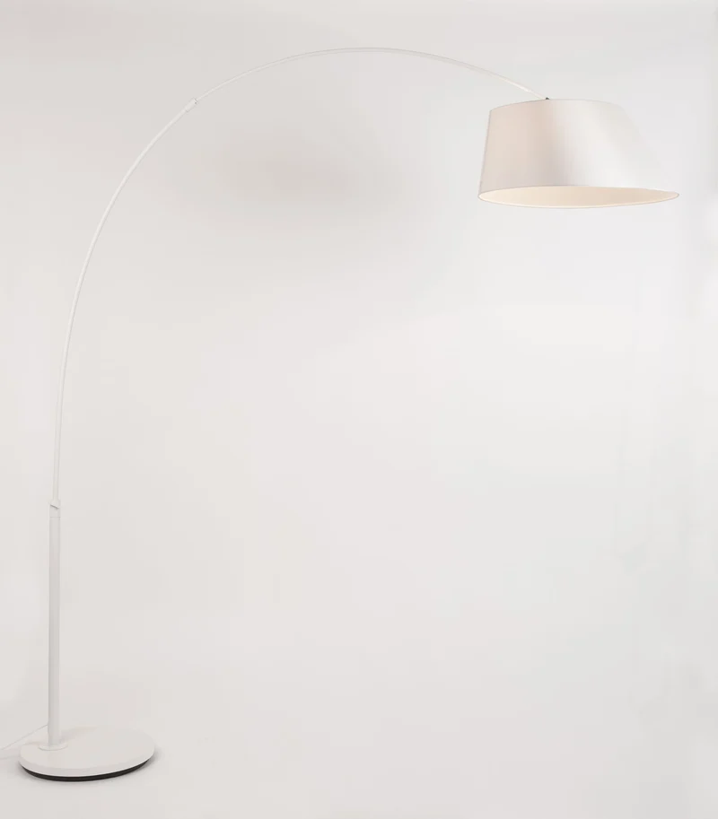 Zuiver Stehleuchte Arc – Weiß, Metall, 199,5 × 60 × 222,5 cm