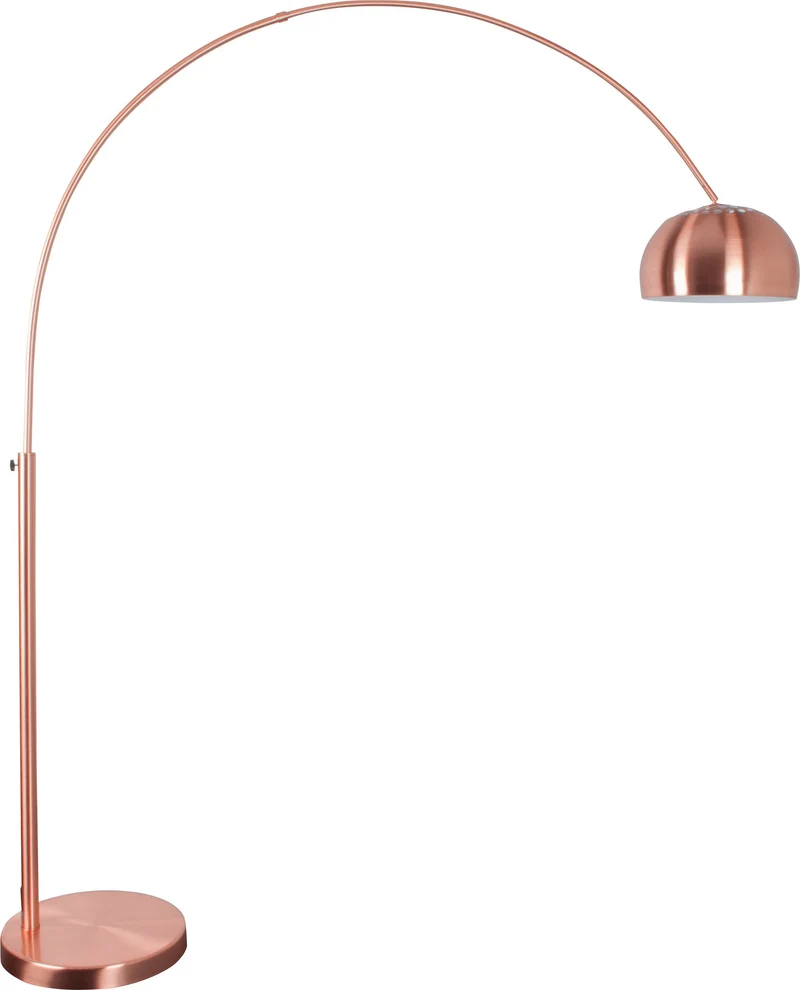 Zuiver Stehleuchte Metal Bow Copper – Metall, 158 × 39 × 190 cm