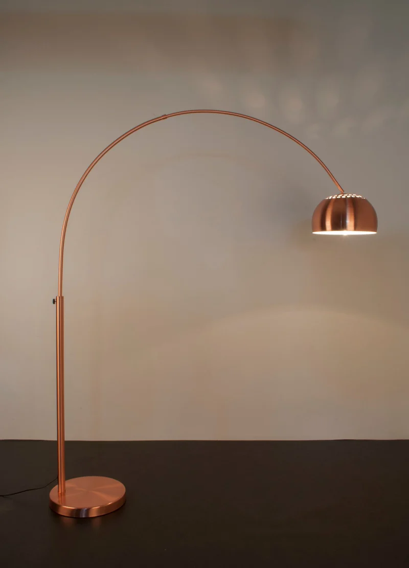 Zuiver Stehleuchte Metal Bow Copper – Metall, 158 × 39 × 190 cm