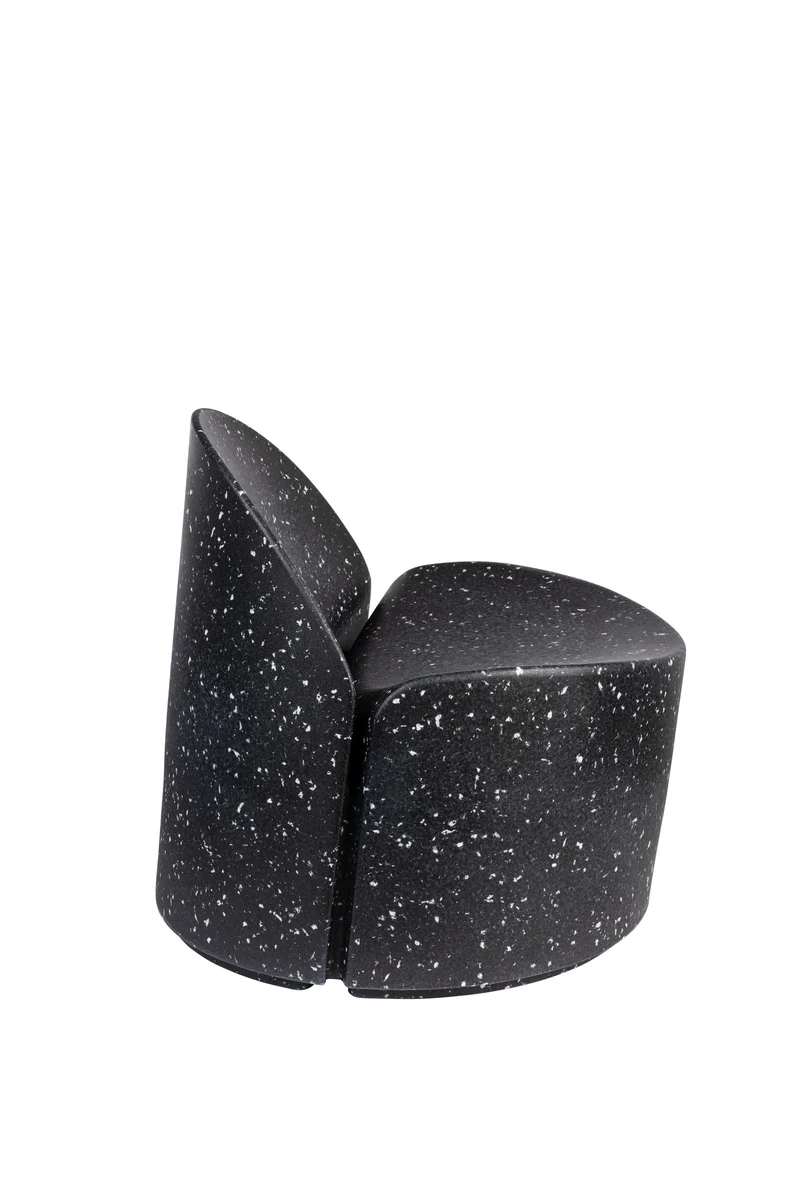 Zuiver Loungesessel Bloom – Black-Galaxy, 72 × 69 × 70 cm