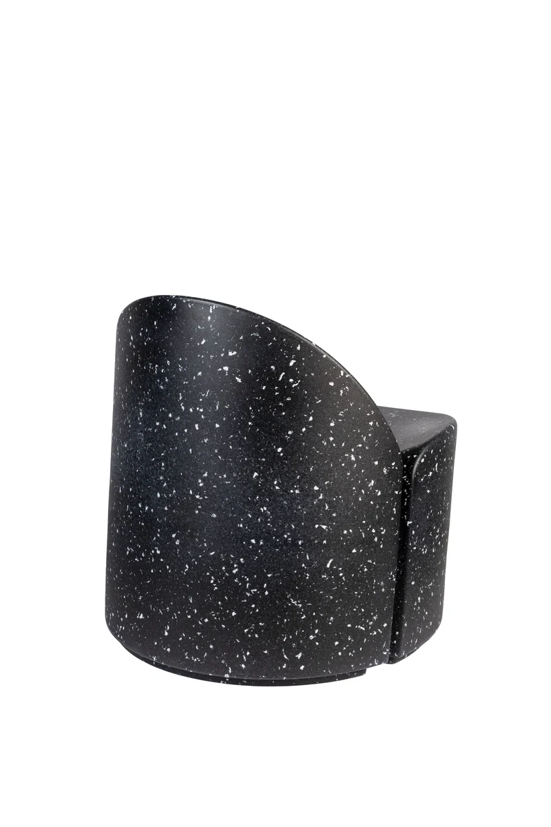 Zuiver Loungesessel Bloom – Black-Galaxy, 72 × 69 × 70 cm