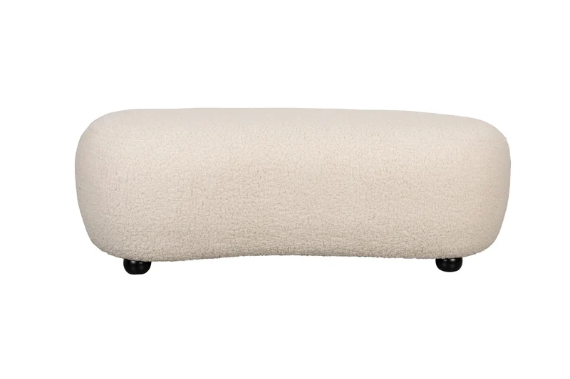 White Label Living Sitzbank Noxx – Polyester, 120 × 46 × 41 cm