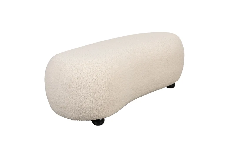 White Label Living Sitzbank Noxx – Polyester, 120 × 46 × 41 cm