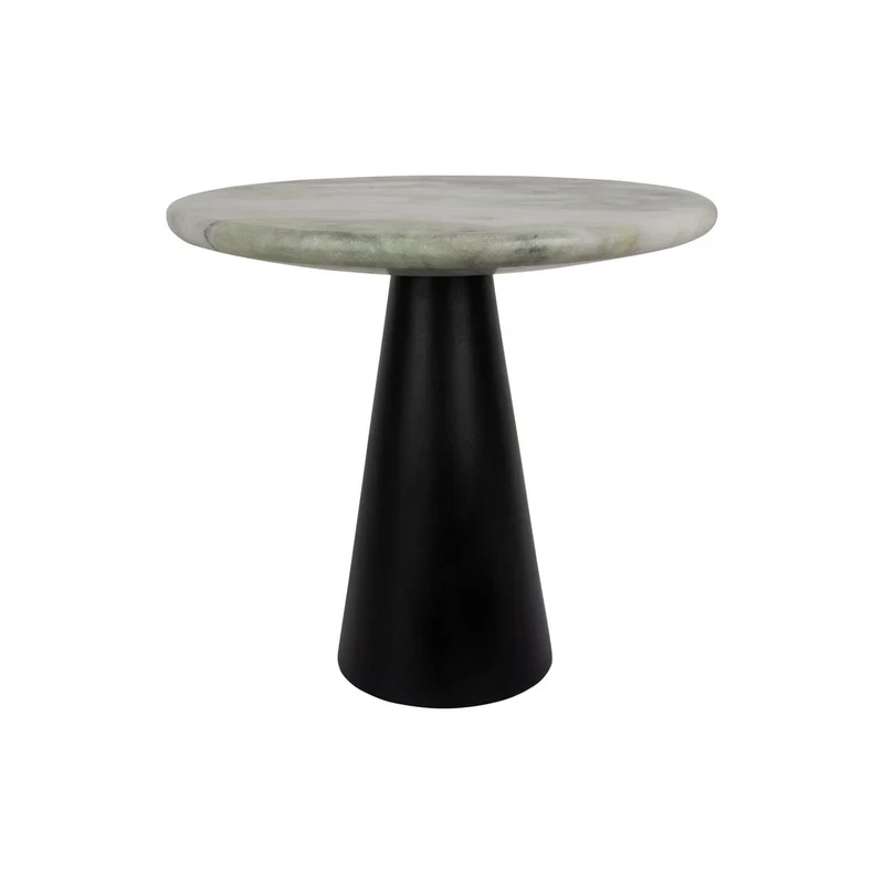 Leitmotiv Beistelltisch Force – Grün, Marmor, Ø ca. 40 cm, Höhe ca. 37 cm