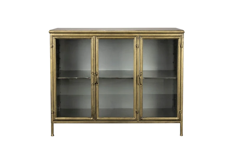 Dutchbone Sideboard Gertlush – Gold, Eisen, 38,5 × 100 × 80 cm