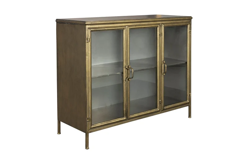 Dutchbone Sideboard Gertlush – Gold, Eisen, 38,5 × 100 × 80 cm