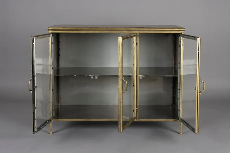Dutchbone Sideboard Gertlush – Gold, Eisen, 38,5 × 100 × 80 cm