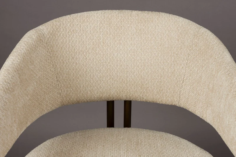 Dutchbone Stuhl Naida – Beige, Eukalyptus-Sperrholz, 58,5 × 56,5 × 78,5 cm, 2er-Set